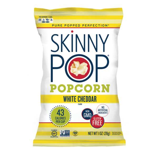 Skinnypop Skinnypop Popcorn Gluten Free White Cheddar Popcorn 1 oz., PK12 1014435